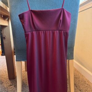 Charlotte Russe burgundy bodycon mini dress size small women’s juniors